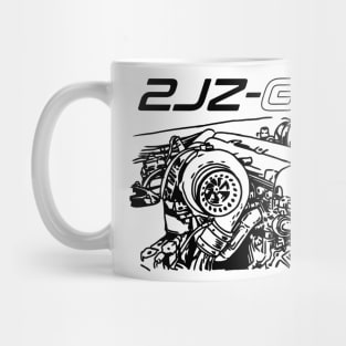 2JZ GTE Supra Engine Mug